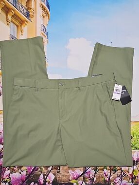 Callaway Olive Green Golf Pants Straight Opti-Dri Size 38x32 New